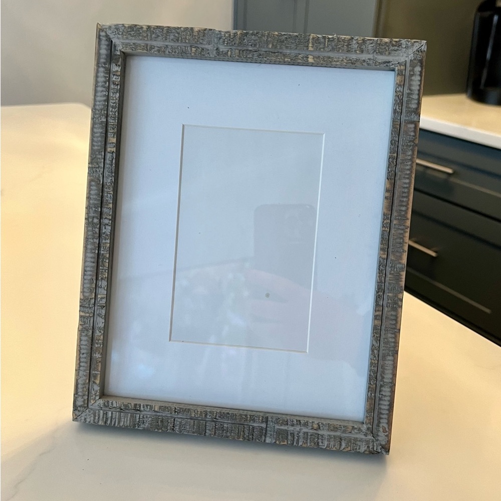 Rustic gray wood 5 x 7 picture frame